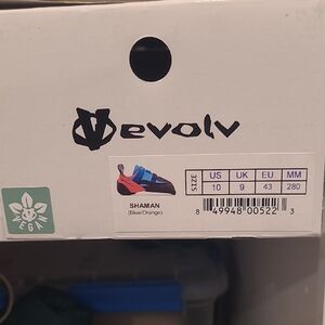 Evolv Shaman Climbing Shoes - Blue and Orange